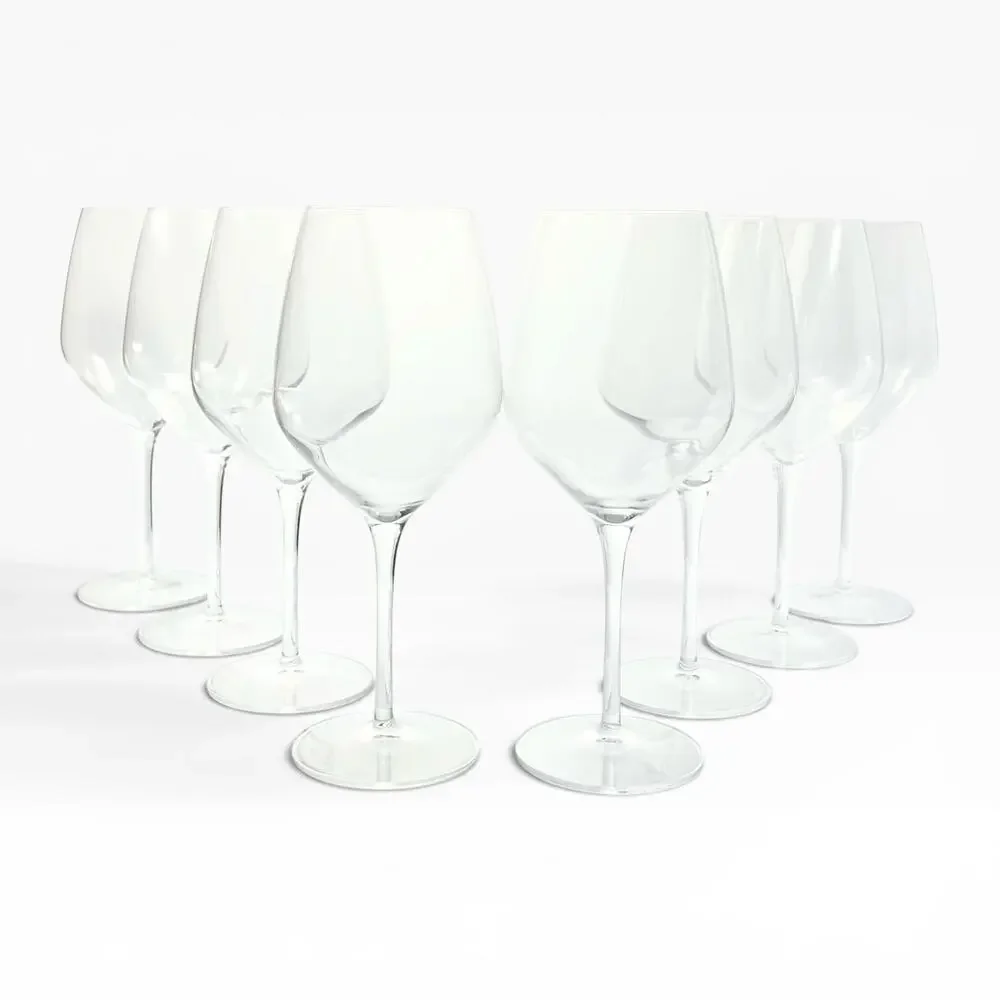 Luigi Bormioli “Atelier” Set of 8 Cabernet Wine Glasses 9 1/2” 23.75oz Signed